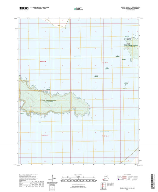 Gareloi Island B-3 SE Alaska US Topo Map Image