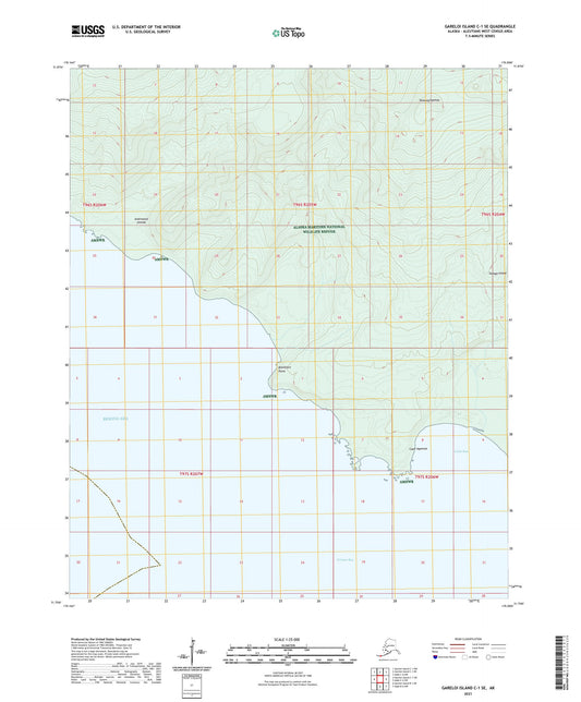 Gareloi Island C-1 SE Alaska US Topo Map Image