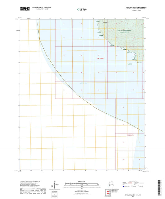 Gareloi Island C-1 SW Alaska US Topo Map Image