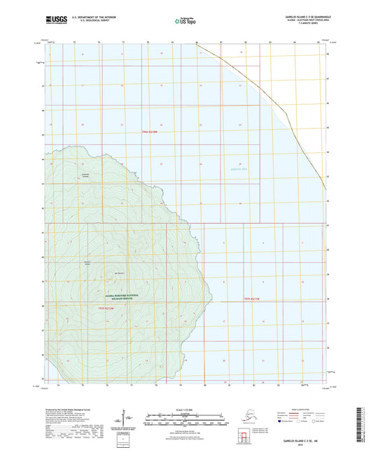 Gareloi Island C-3 SE Alaska US Topo Map Image