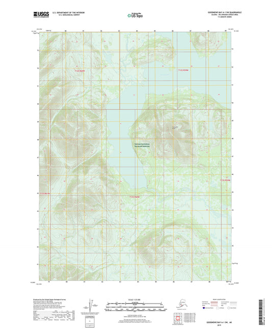 Goodnews Bay A-1 SW Alaska US Topo Map Image