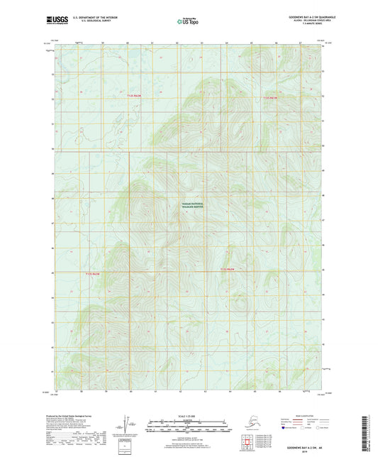 Goodnews Bay A-2 SW Alaska US Topo Map Image