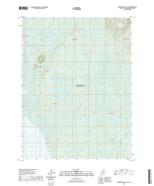 Goodnews Bay A-4 SE Alaska US Topo Map Image