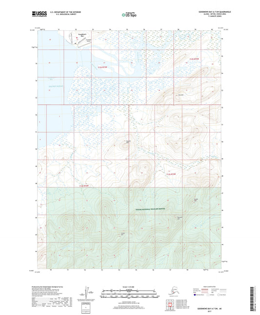 Goodnews Bay A-7 SW Alaska US Topo Map Image