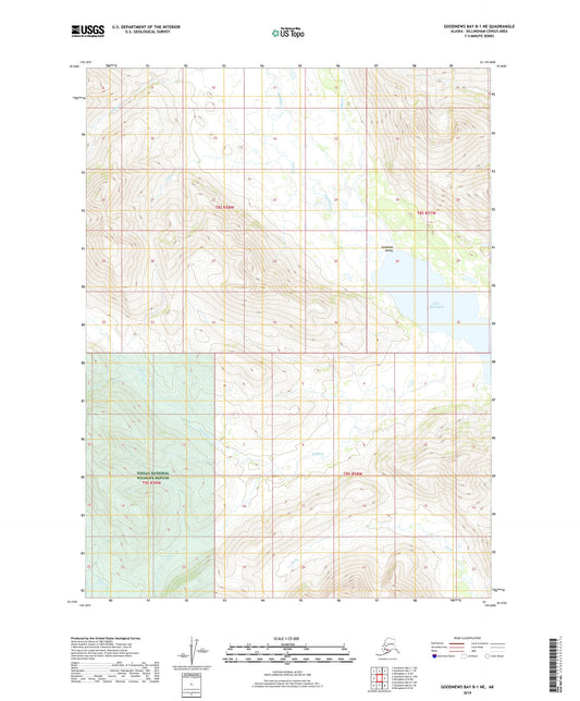 Goodnews Bay B-1 NE Alaska US Topo Map Image