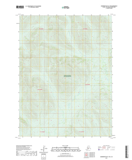 Goodnews Bay B-1 SW Alaska US Topo Map Image