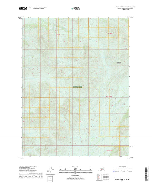 Goodnews Bay B-2 SW Alaska US Topo Map Image