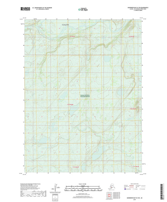 Goodnews Bay B-3 SW Alaska US Topo Map Image