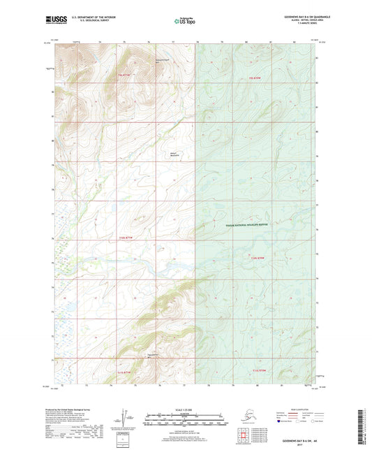Goodnews Bay B-6 SW Alaska US Topo Map Image