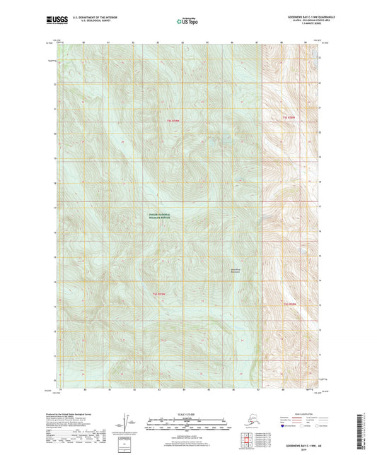 Goodnews Bay C-1 NW Alaska US Topo Map Image