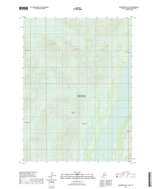 Goodnews Bay C-2 NW Alaska US Topo Map Image
