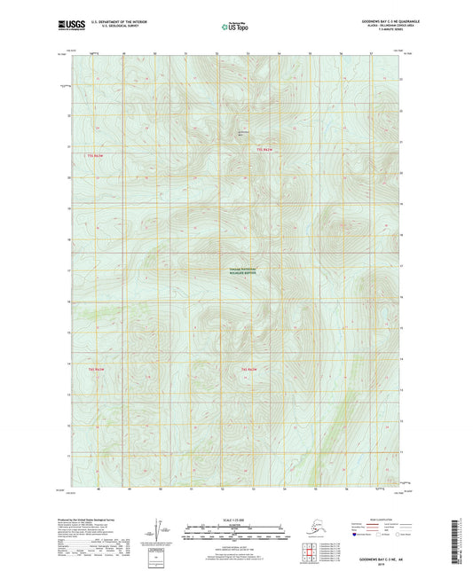 Goodnews Bay C-3 NE Alaska US Topo Map Image