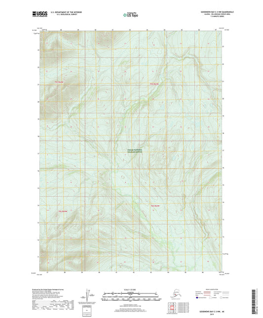 Goodnews Bay C-3 NW Alaska US Topo Map Image