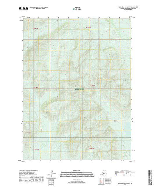 Goodnews Bay C-3 SW Alaska US Topo Map Image