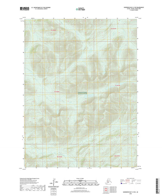 Goodnews Bay C-5 SW Alaska US Topo Map Image