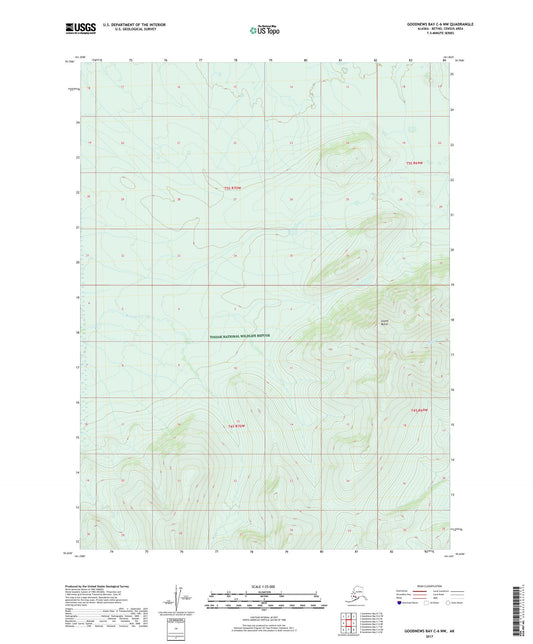 Goodnews Bay C-6 NW Alaska US Topo Map Image