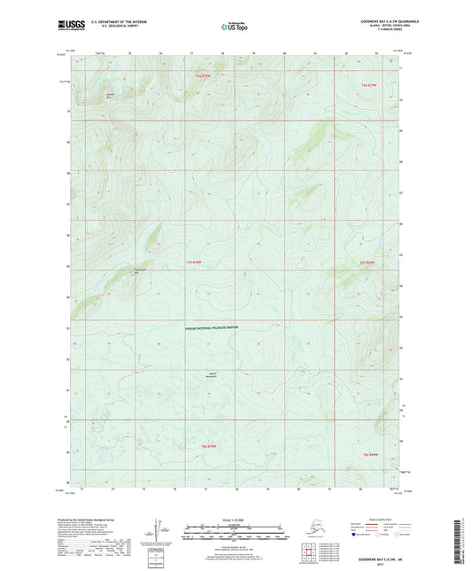 Goodnews Bay C-6 SW Alaska US Topo Map Image