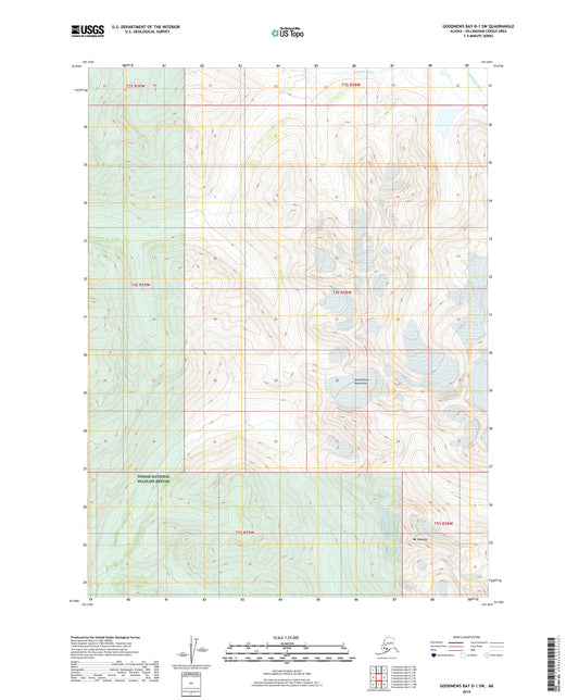Goodnews Bay D-1 SW Alaska US Topo Map Image