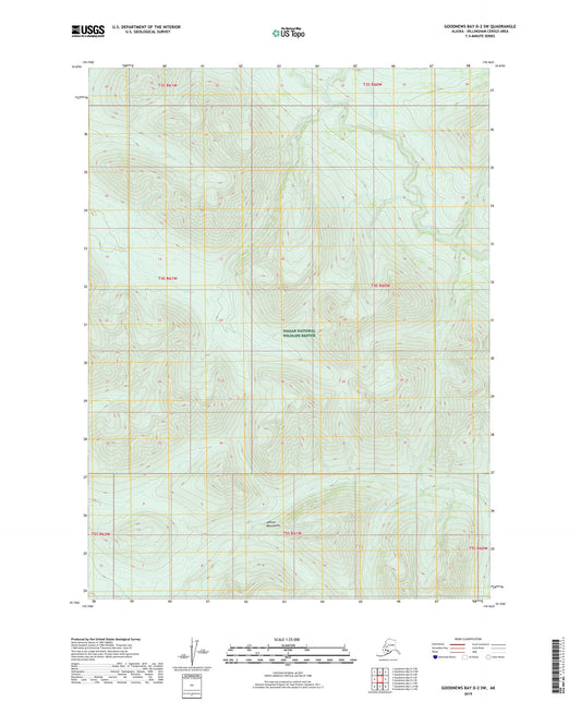 Goodnews Bay D-2 SW Alaska US Topo Map Image