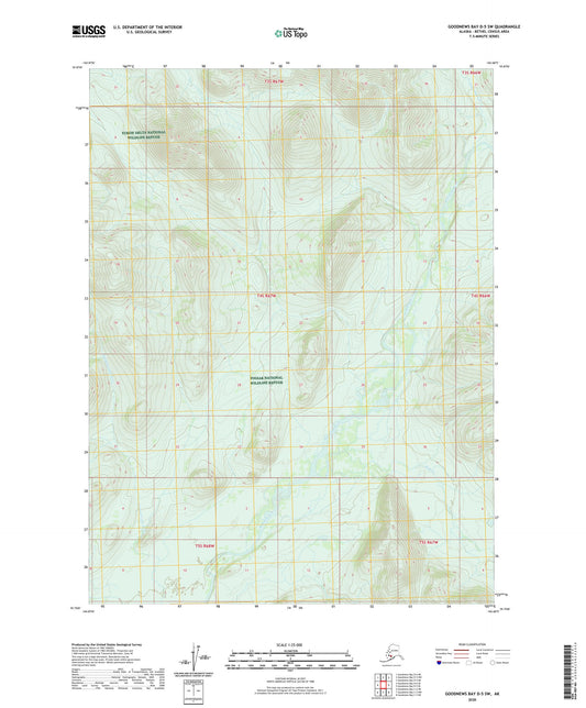 Goodnews Bay D-5 SW Alaska US Topo Map Image