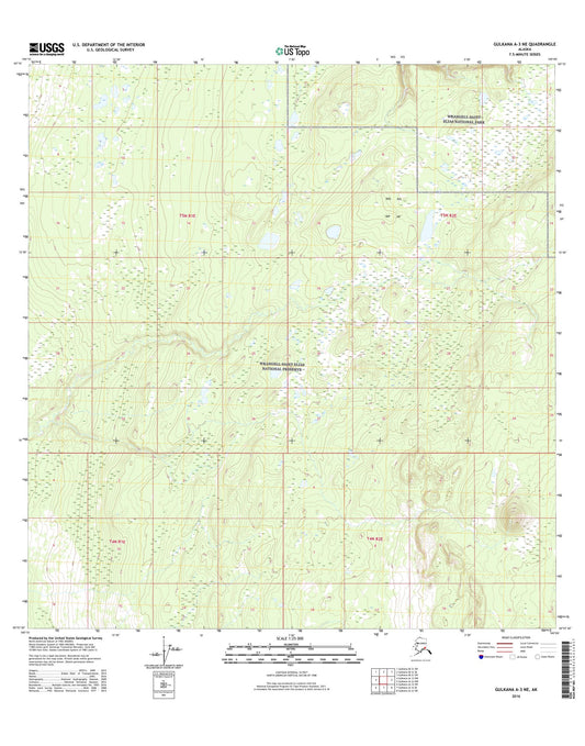 Gulkana A-3 NE Alaska US Topo Map Image