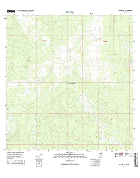 Gulkana A-3 SE Alaska US Topo Map Image