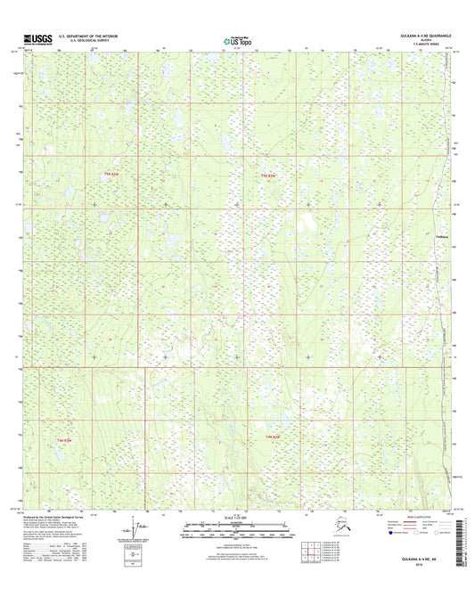 Gulkana A-4 NE Alaska US Topo Map Image