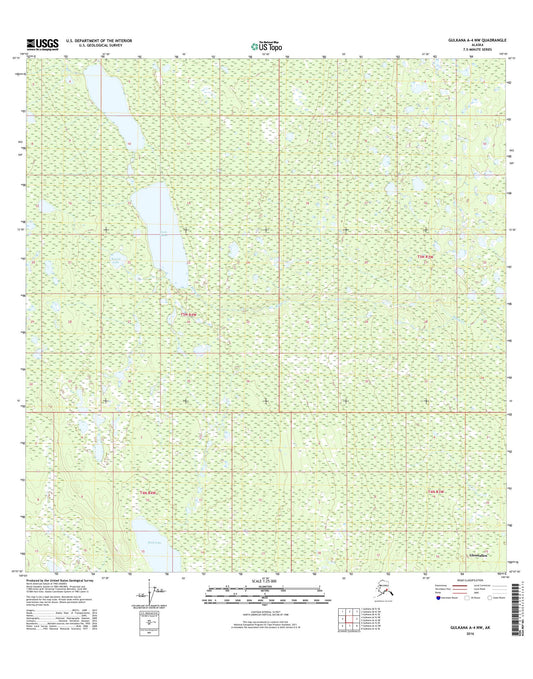 Gulkana A-4 NW Alaska US Topo Map Image