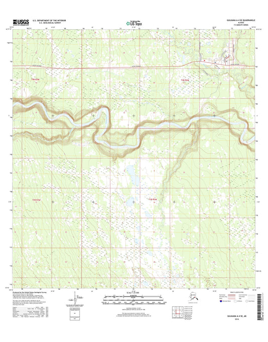 Gulkana A-4 SE Alaska US Topo Map Image