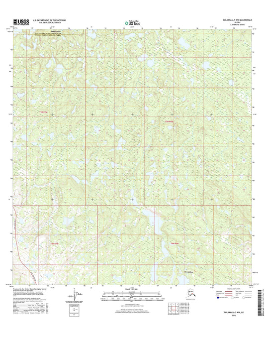 Gulkana A-5 NW Alaska US Topo Map Image