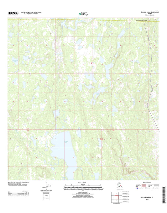 Gulkana A-6 NE Alaska US Topo Map Image