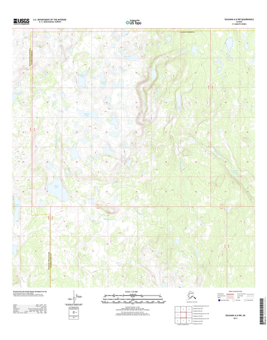 Gulkana A-6 NW Alaska US Topo Map Image