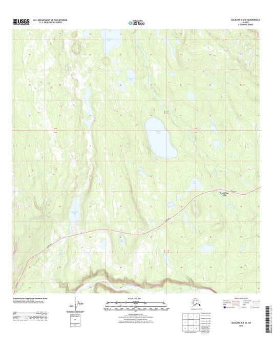 Gulkana A-6 SE Alaska US Topo Map Image