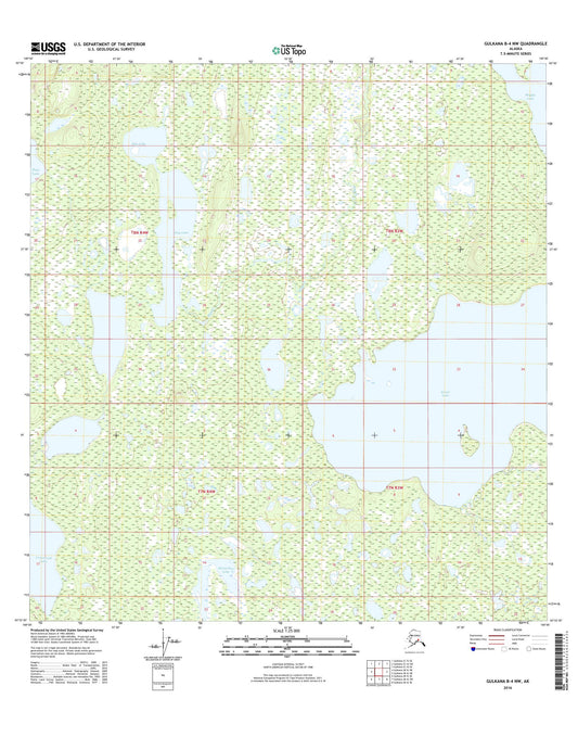 Gulkana B-4 NW Alaska US Topo Map Image