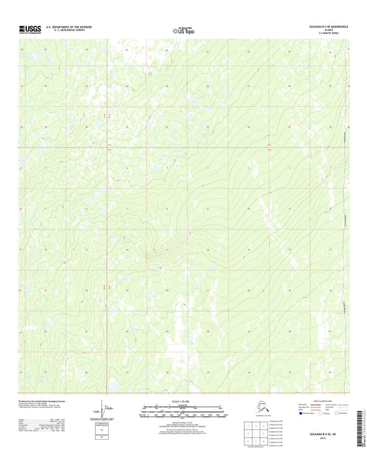 Gulkana B-4 SE Alaska US Topo Map Image