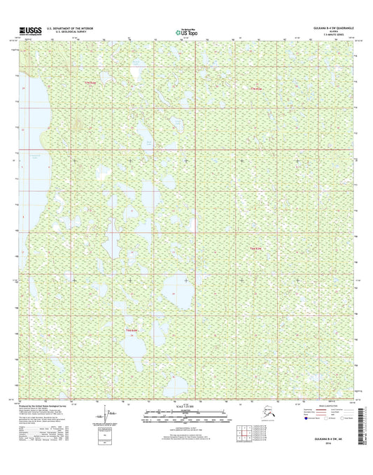 Gulkana B-4 SW Alaska US Topo Map Image