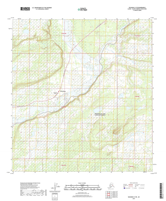 Gulkana C-2 SE Alaska US Topo Map Image