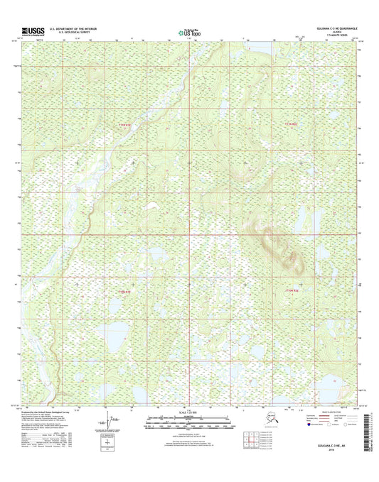 Gulkana C-3 NE Alaska US Topo Map Image