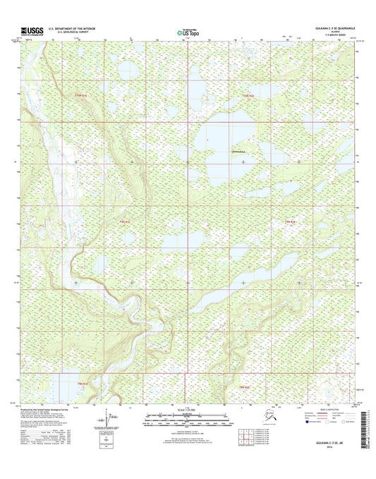 Gulkana C-3 SE Alaska US Topo Map Image
