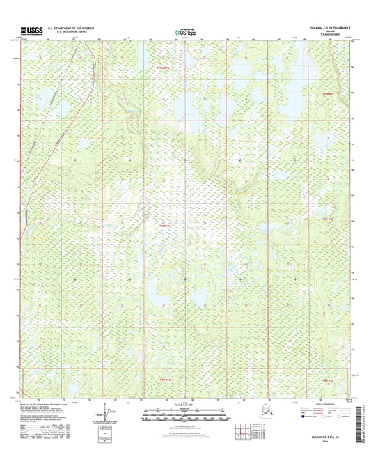 Gulkana C-3 SW Alaska US Topo Map Image