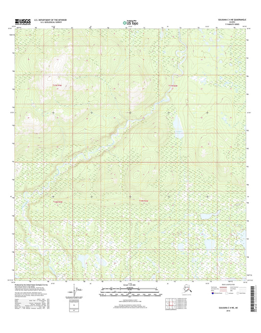 Gulkana C-4 NE Alaska US Topo Map Image