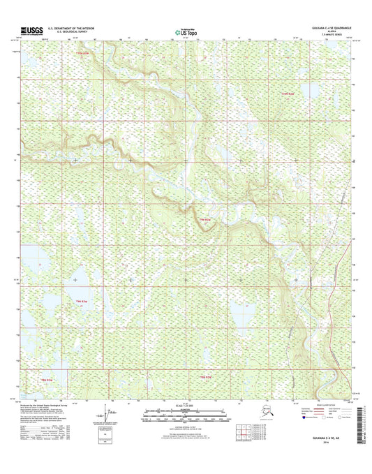 Gulkana C-4 SE Alaska US Topo Map Image
