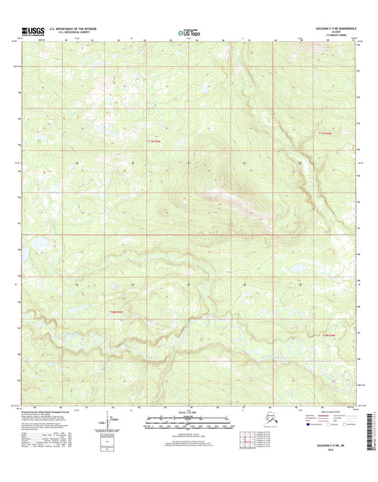 Gulkana C-5 NE Alaska US Topo Map Image