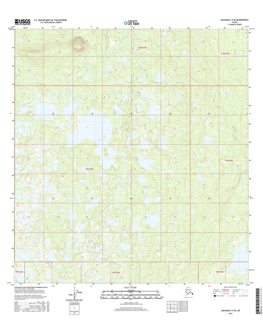 Gulkana C-5 SE Alaska US Topo Map Image