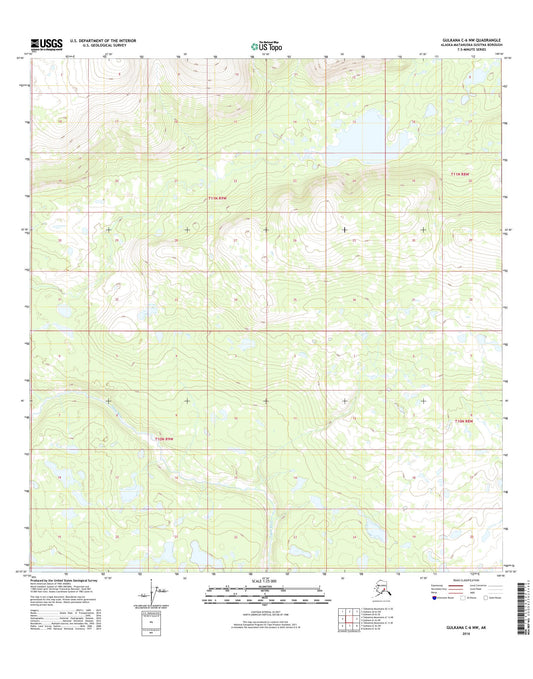 Gulkana C-6 NW Alaska US Topo Map Image