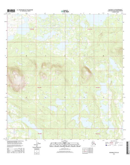 Gulkana C-6 SE Alaska US Topo Map Image
