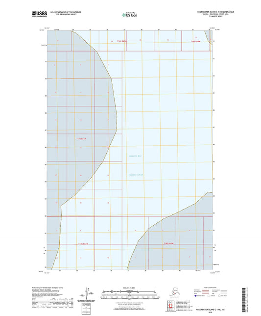 Hagemeister Island C-1 NE Alaska US Topo Map Image