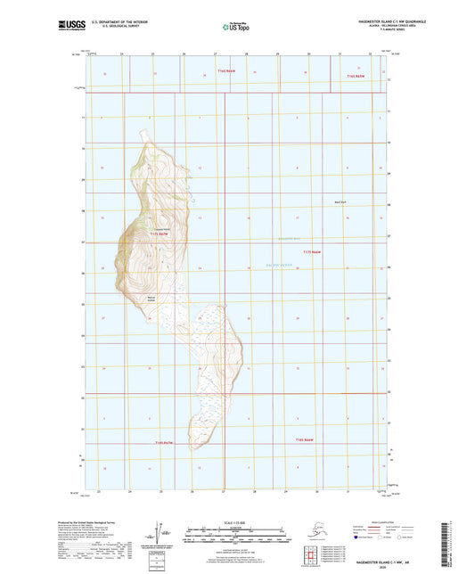 Hagemeister Island C-1 NW Alaska US Topo Map Image