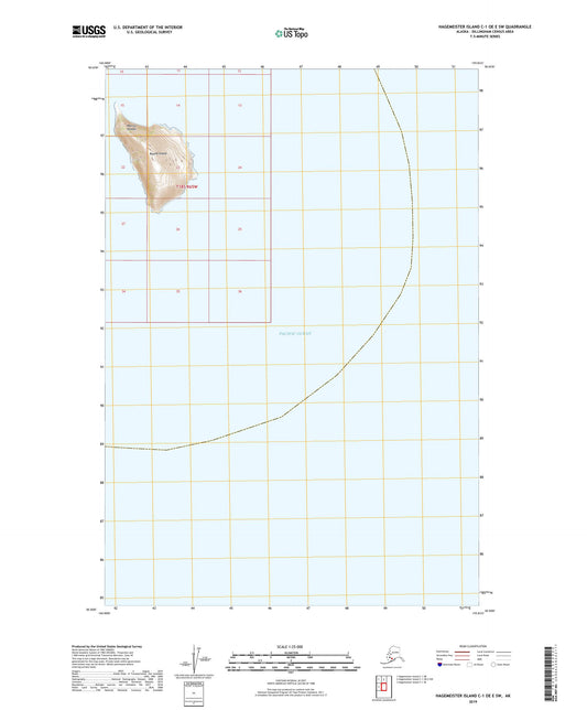 Hagemeister Island C-1 OE E SW Alaska US Topo Map Image