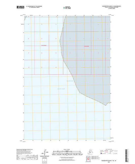 Hagemeister Island C-1 SE Alaska US Topo Map Image